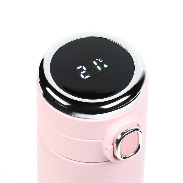 Термос, 400 мл, Simple "Пульс", сохраняет тепло 8 ч, термометр, 20.5 х 6.3 см