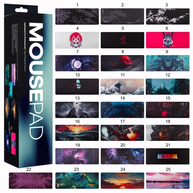 Коврик для мышки XXL в ассортименте