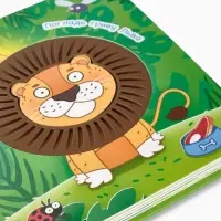 Тактильная книжка "Дружный зоопарк", Синий трактор