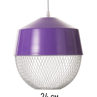 Светильник Lea 1х40Вт Е27 темно-фиолетовый  26х26х32см