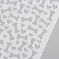 Трафарет фоновый пластик "Кости" 15х20 см