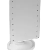 Зеркало KZ-06, подсветка, 26.5 х 16 х 12 см, 16 диодов, сенсорная кнопка, белое