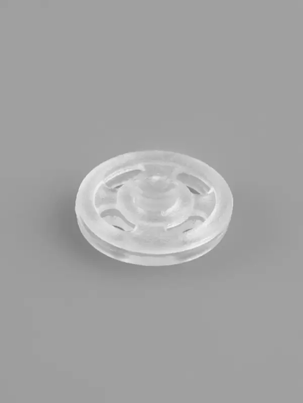 Кнопки пришивные, d=7 мм, 10 шт., прозрачные