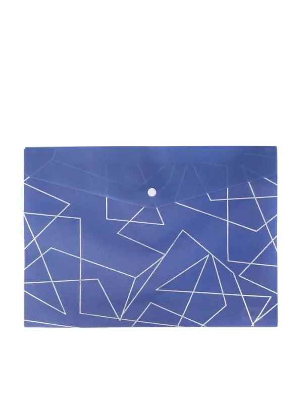 Папка-конверт на кнопке формат А4 180мкр блестящая МИКС Стиль  (штрихкод на штуке)