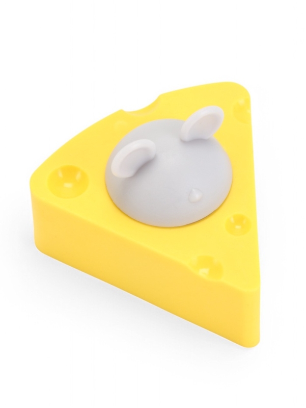 Игрушка для кошек из кошачьей мяты "Сыр" на основании, 5 х 4 см