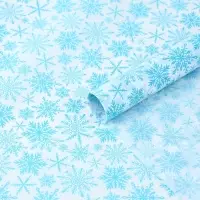 Упаковочная бумага на новый год тишью &laquo;Снежинки&raquo;, 50 х 70 см