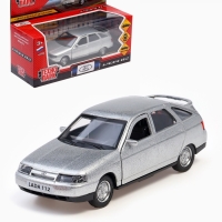 Машина металлическая &laquo;ВАЗ-2112&raquo;, открываются двери, багажник, инерция, 12 см, серебристый