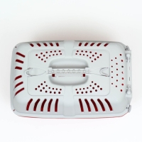 Переноска для животных пластиковая 47 х 30 х 35 см, вес до 9 кг, красная