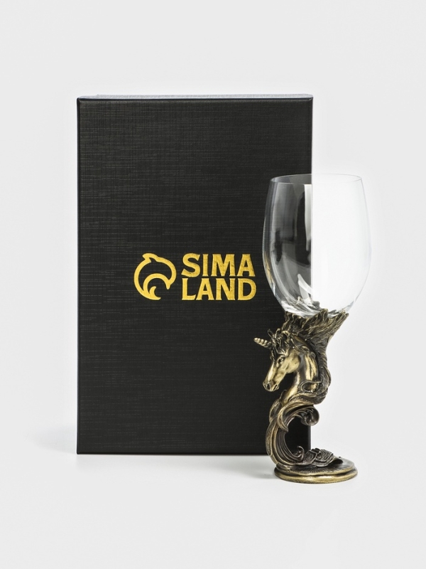 Бокал для пива "Единорог", мельхиор