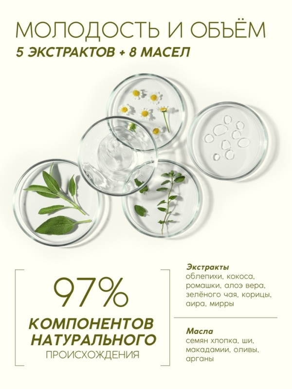 Шампунь для волос, витаминный эликсир, аромат облепихи, 400 мл, Рябина