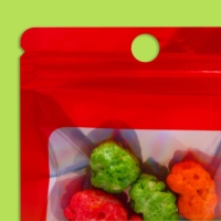 Пакет Зип-лок с окном, с еврослотом, огонь, 7,5 х 12 см набор 20шт 10664561