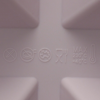 Форма для выпечки Доляна &laquo;Пирамида&raquo;, силикон, 6 ячеек, 29,5&times;17,2&times;4 см, сиреневая