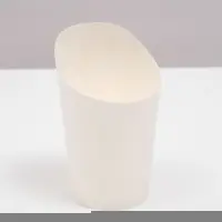 Упаковка для картофеля фри, белая, 13,2 х 9,1 х 6 см