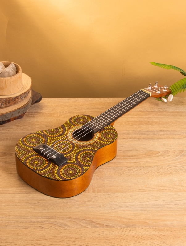Сувенирный музыкальный инструмент Укулеле &laquo;Туземец&raquo;, 55 см, махагон, дерево