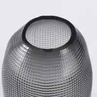 Ваза &laquo;Аллесио&raquo;, 25&times;16 см, стекло, чёрная