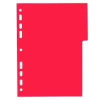 Набор разделителей листов А5 Office-2000, 5 листов без индексации, цветные, пластик 120 мкм