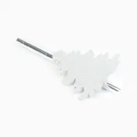 Трубочки для коктейля серебряная елочка (набор 6 шт.)