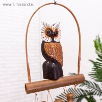 Музыка ветра &laquo;Сова&raquo;, 83&times;20&times;4 см, бамбук, МИКС