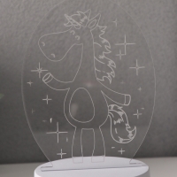 Светильник "Забавная лошадка" LED RGB от сети RISALUX 9,5х11,5х16 см