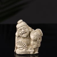 Набор фигур "Нэцкэ" 20х10х7 см, бежевый