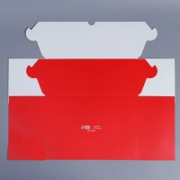 Коробка складная на 6 капкейков с окном &laquo;Веточки&raquo;, 25 х 17 х 10 см, Новый год