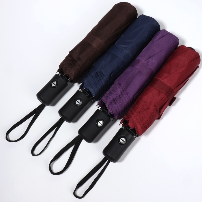 Зонт автоматический &laquo;Indiana&raquo;, 3 сложения, 8 спиц, R = 48/55 см, D = 110 см, цвет МИКС