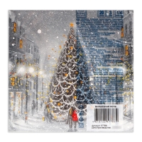 Новогодние салфетки бумажные Home Collection &laquo;Волшебная ночь&raquo;, 3 слоя, 33х33, 20 шт.
