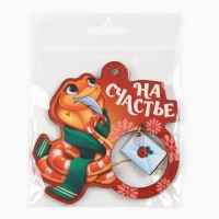 Ёлочная игрушка новогодняя &laquo;На счастье&raquo;, на Новый год, 8 х 9,1 см