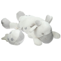 Растяжка - спираль с игрушками дуга на коляску / кроватку для малышей &laquo;Коровка&raquo;, с пищалкой, прорез., Крошка Я