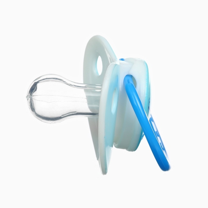 Набор: Соска - пустышка с держателем «Крокодил», классичекая, +6 мес, цвет синий Набор: Соска - пустышка с держателем «Крокодил», классичекая, +6 мес, цвет синий