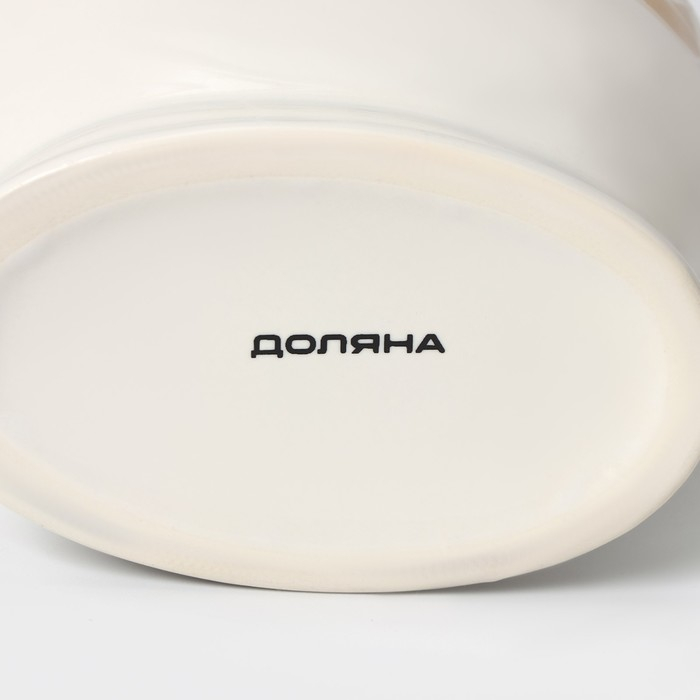 Набор аксессуаров для ванной комнаты Доляна &laquo;Мрамор&raquo;, 3 предмета (дозатор с подставкой 550 мл, 2 стакана)