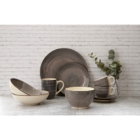 Тарелка керамическая глубокая Доляна &laquo;Морской мир&raquo;, 540 мл, d=18 см, цвет коричневый