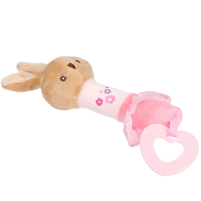 Пищалка - погремушка &laquo;Зайка&raquo;, с прорезывателем, Mum&Baby