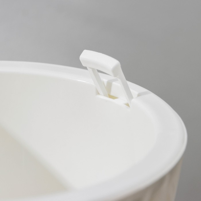 Кашпо для цветов со вставкой &laquo;Вдохновение&raquo;, 3 л, цвет белый