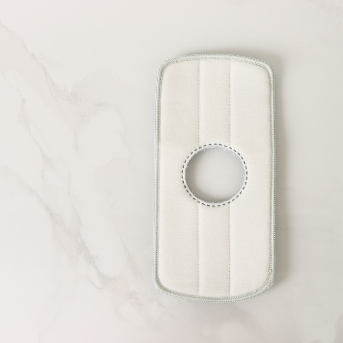 Насадка для швабры Raccoon, с вырезом, микрофибра, прямоугольная, 30&times;14,5 см, цвет серый