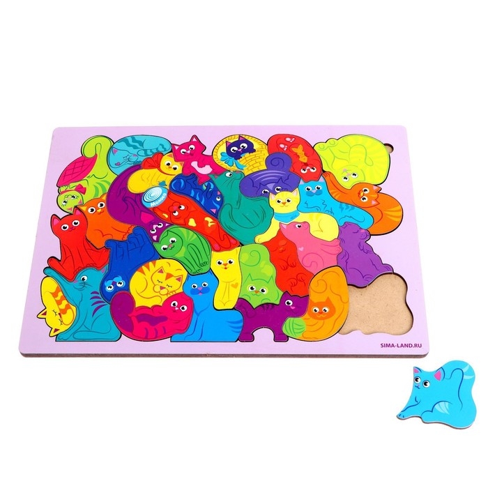 Головоломка &laquo;Найди фрагмент&raquo;, котята