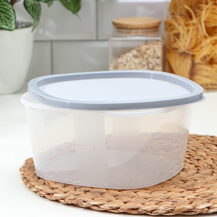 Контейнер для продуктов с мерной шкалой &laquo;BioFresh&raquo;, 2,65 л, прозрачный, крышка микс