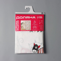 Штора для ванны Доляна &laquo;Коты&raquo;, 180&times;180 см, EVA