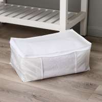 Кофр для хранения вещей LaDо́m, 45&times;30&times;20 см, цвет белый