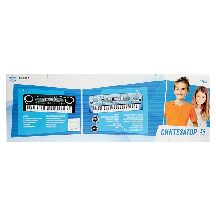 Синтезатор &laquo;Музыкальный взрыв&raquo;, 54 клавиши, работает от сети и от батареек