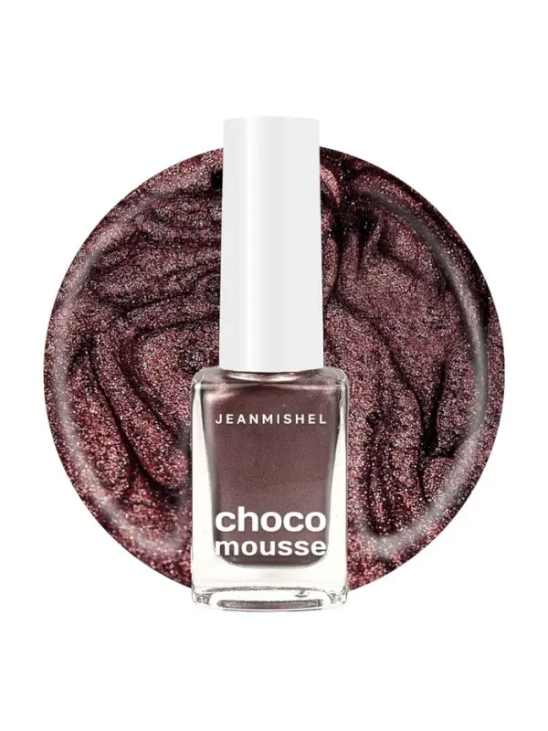 Лак для ногтей какао Jeanmishel перламутровый тон 255, 6 мл