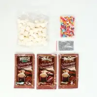 Набор с горячим шоколадом 3 шт, маршмеллоу и декором "Уюта в новом году"