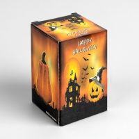 Светодиодная фигура &laquo;Тыква&raquo; 6 &times; 9 &times; 6 см, пластик, батарейки AG13х3 (в комплекте), свечение тёплое белое