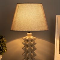 Лампа настольная "Ода" 40Вт Е14 серый 24х24х38см