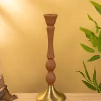 Подсвечник на 1 свечу "Бисквит" 10,5х10,5х30 см