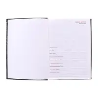 Ежедневник недатированный А5, 160 листов "Небраска", перфорация углов, чёрный