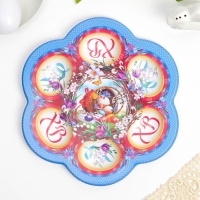 Пасхальная подставка на 6 яиц &laquo;Композиция&raquo; на пасху, 21,5 х 19.9см