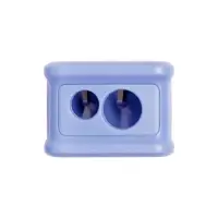 Точилка игрушка 2 отверстия с контейнером EASYSHARP Лабиринт, МИКС