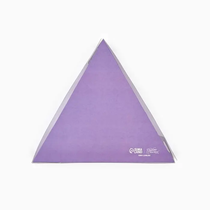 Коробка для кондитерских изделий с пластиковой крышкой &laquo;Гортензия&raquo;, 18 х 3 см