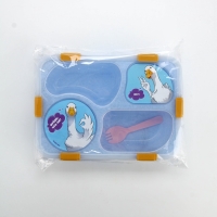 Ланч - бокс с 4 секциями &laquo;Наслаждаюсь&raquo;, 23 х 17 х 5,5 см, голубой